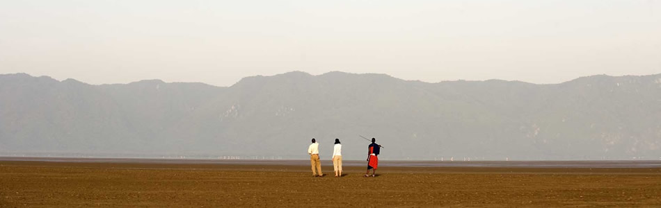 Walking in the Rift Valley with a Masai Guide