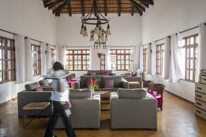 The Lounge at Farm House Valley Lodge.