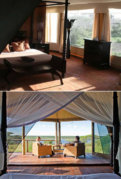 Luxury tented accommodation with private ensuite facilities Luxury tented accommodation with private ensuite facilities