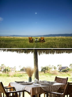 Dining options at Maramboi tented safari camp - daytime picnics and dinners at camp or on your private deck