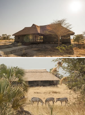 Family Room at Maramboi Tented Camp. Bathroom ensuite, verandah with common entry passage. Family Room at Maramboi Tented Camp. Bathroom ensuite, verandah with common entry passage.