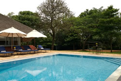 Swimming pool at Ngorongoro Farm House