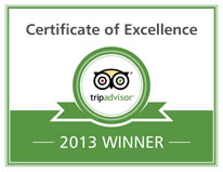 TripAdvisor Certificate of Excellence 2012 - Maramboi Tented Camp