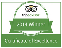 TripAdvisor Certificate of Excellence 2014